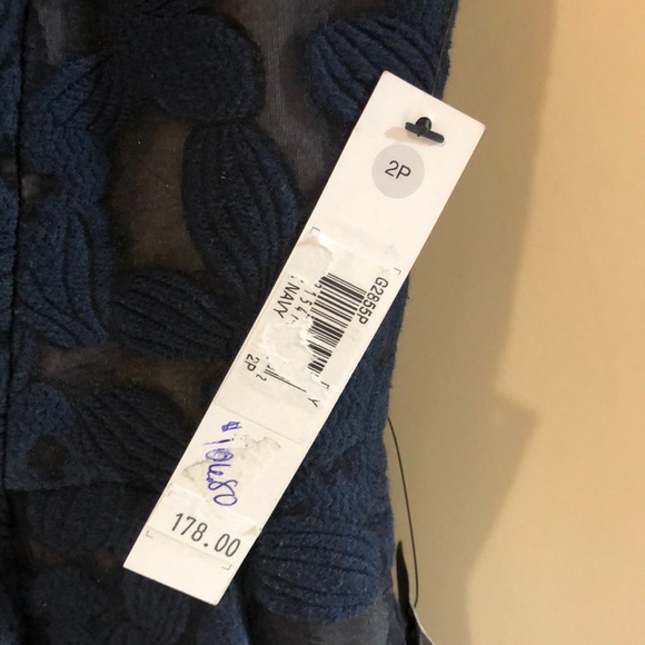 MAGGIE LONDON Navy Lace Cutout Cocktail Party dress 2P - NWT - Picture 5 of 8
